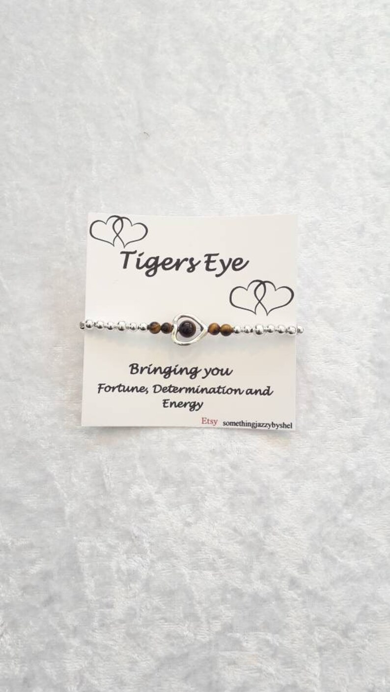 healing stone bracelet Tigers eye bracelet gem stone bracelet