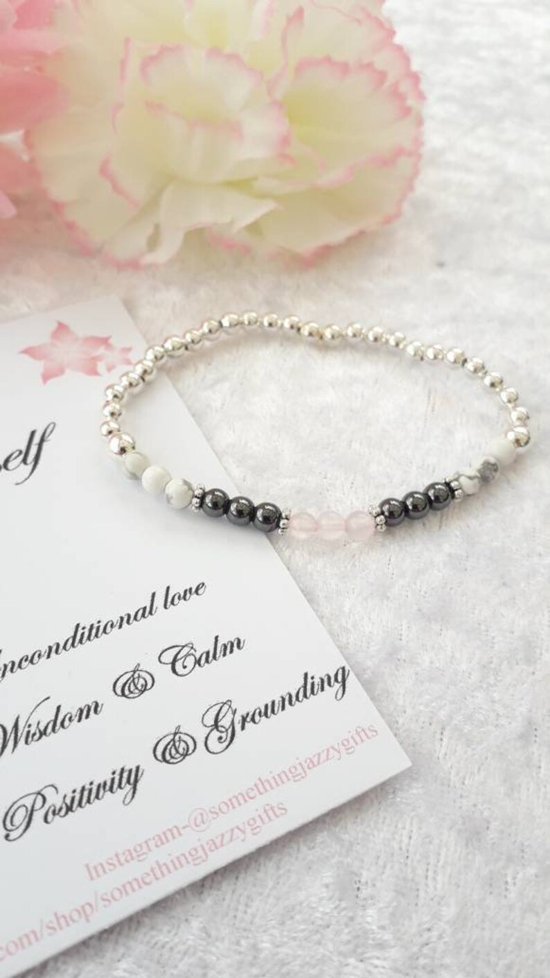 Positive Energy Bracelet Healing Stone Bracelet Good Vibes Etsy UK