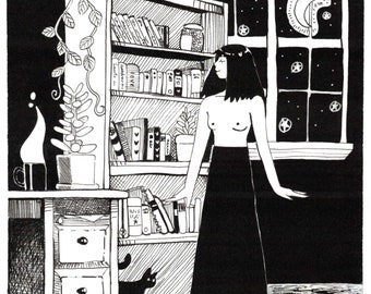 alone in my room art print