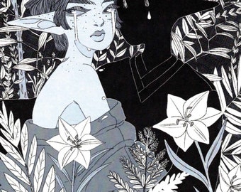 anxiety monster mini art print