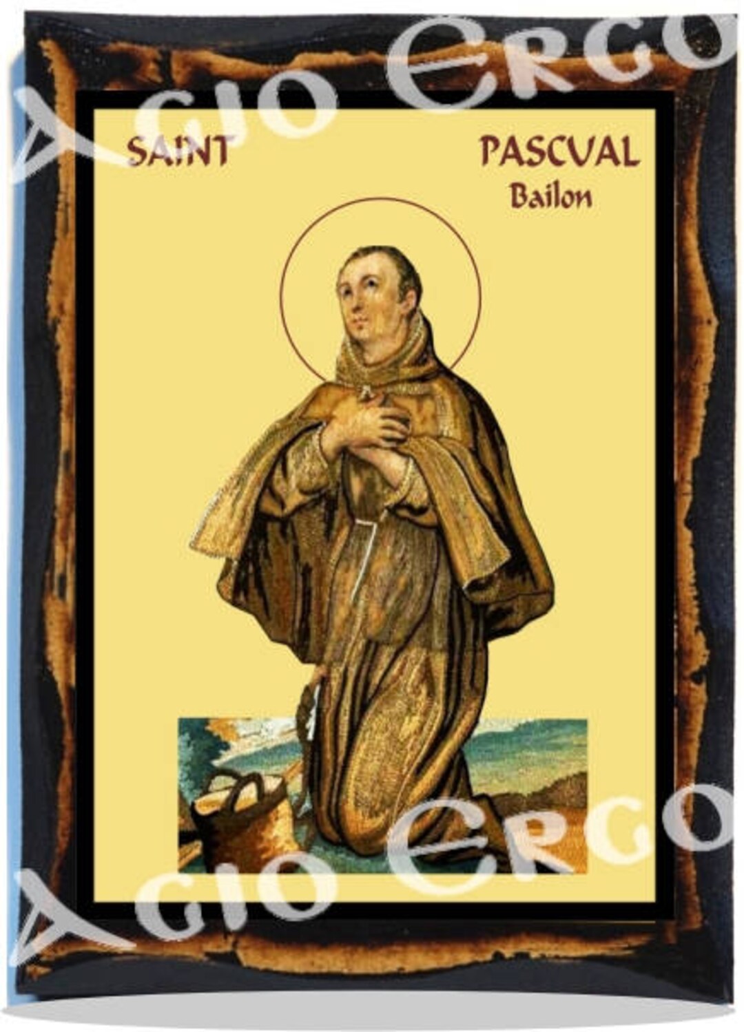 San Pascual Baylón Saint Pascual Bailón Yubera Christian Etsy