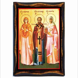 Saint Lazarus and the Holy sisters Mary Magdalene & Martha of Bethany - Santa Marta di Betania, sorella di Maria e Lazzaro