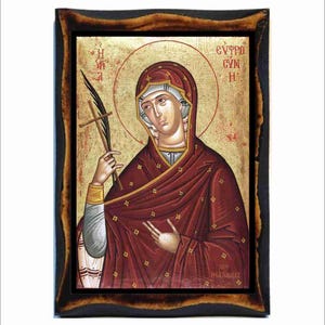 Euphrosyne von Alexandria - Euphrosyne d&#39;Alexandrie - Eufrosina d&#39;Alexandria - Heilige Euphrosyne - Sankt Euphrosyne - Eufrozyna z Aleksandrii