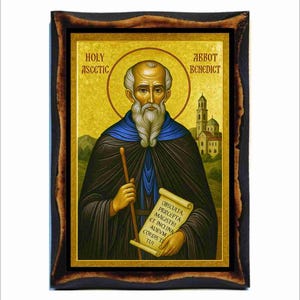 Saint Benedict - Benedict of Nursia - Benedetto da Norcia - San Benedetto - Benoît de Nursie - Benito de Nursia - Benito de Nursia -Benedikt