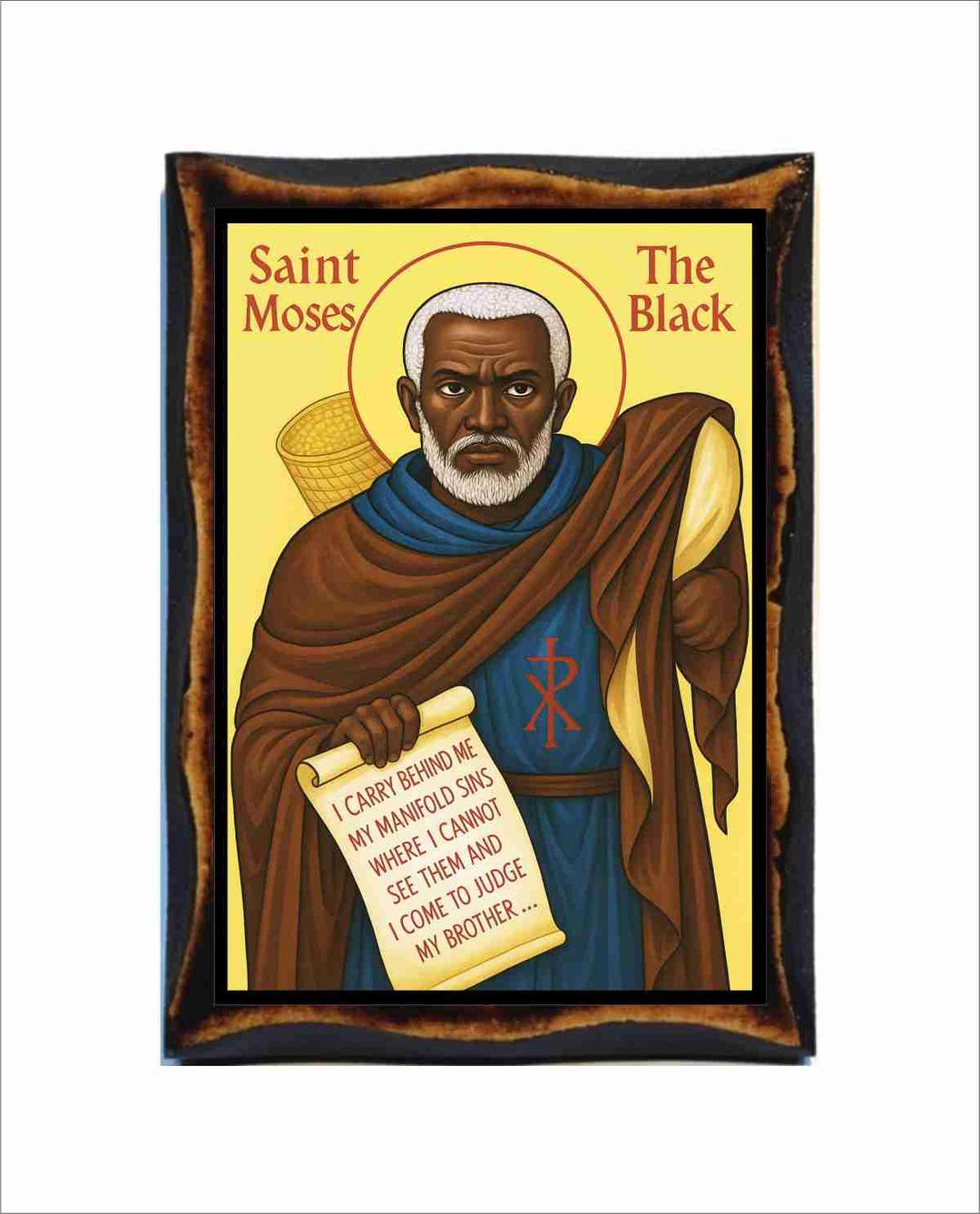 Saint Moses the Black Icon - Byzantine Art - Orthodox Catholic Holy ...