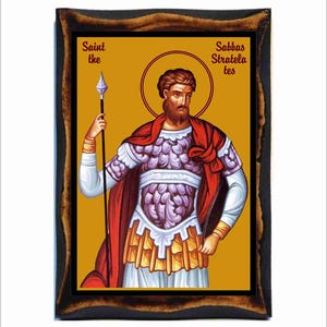 Sabbas Stratelates - Saint Sabbas Stratelates - Sava Stratelat - Sabas Stratilat - Savva Stratilatus -Sáva Stratelat -Sfântul Sava Stratilat