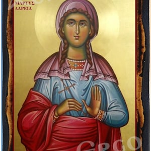 O Santo Dario Ortodoxo Grego Russo Monte Athos Ícone Católico Cristão Bizantino