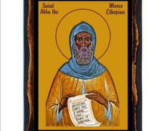 Saint Moses the Black - Saint Moses the Ethiopian - Abba Moses the Robber - Moses the Black - Moïse le Ethiopien - San Moisés el Moro