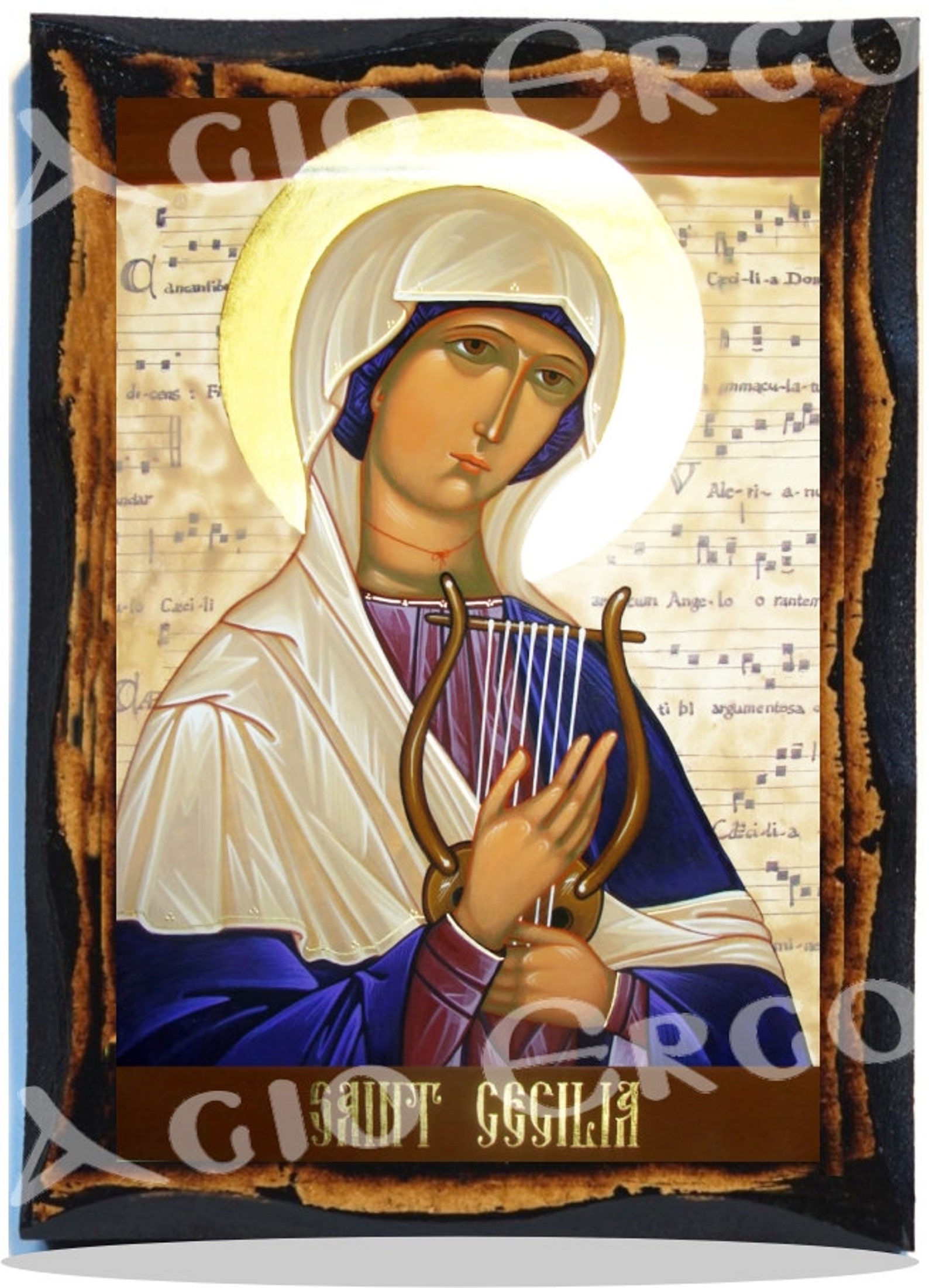 Saint Cecilia Virgin and Martyr Christian Catholic Handmade | Etsy