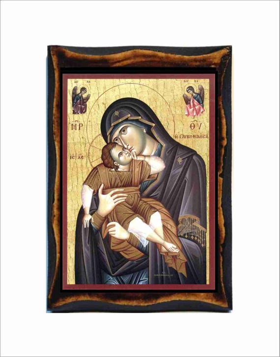 Amazon.co.jp: イコン 聖母マリア ブルガリア正教会 ロージェン修道院