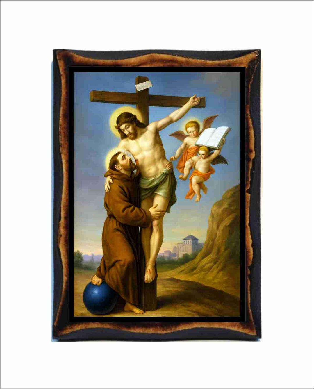 Saint Francis of Assisi Icon - Byzantine Art - Catholic Holy Card on ...