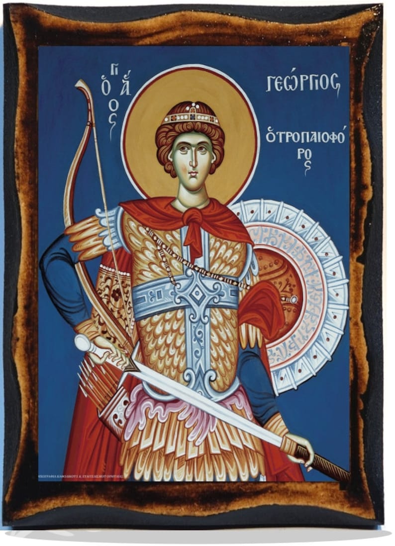 Saint Greek Orthodox Mount Athos Russian Byzantine Etsy