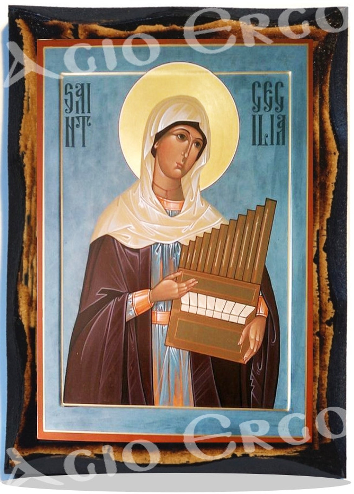 Saint Cecilia Virgin and Martyr Christian Catholic Icon on Etsy