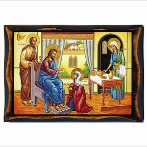 Jesus at the home of Martha and Mary - Incontro di Gesù con Marta e Maria - Christ chez Marthe et Marie - Jesus na casa de Marta e Maria