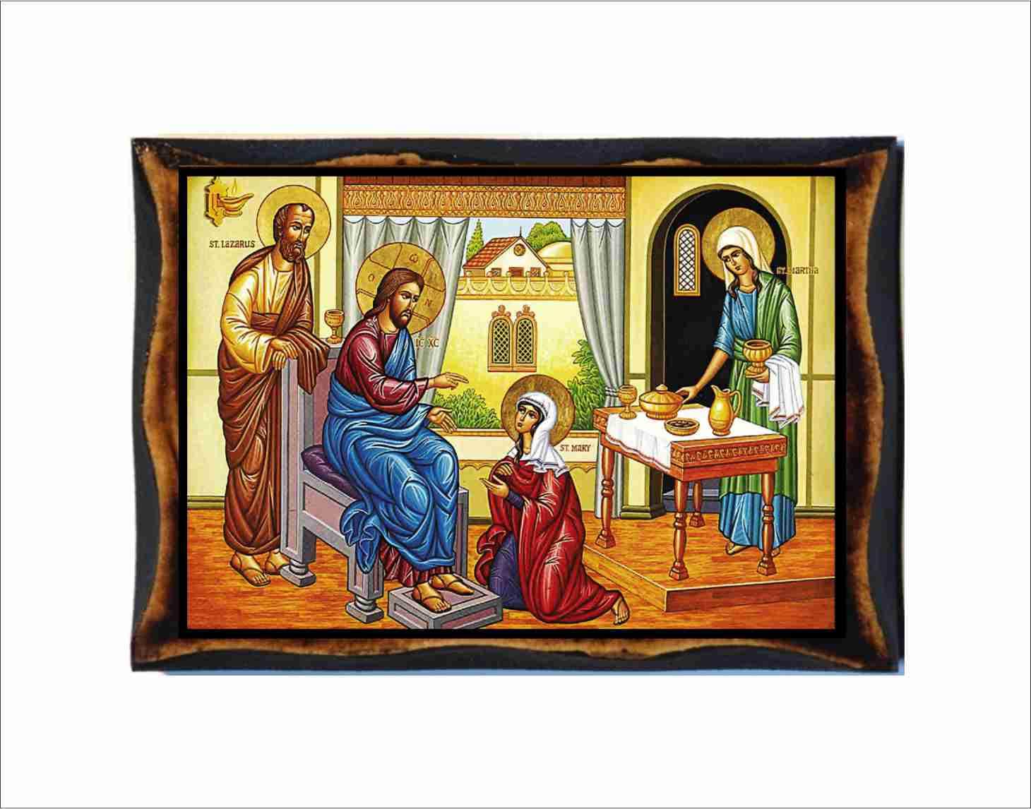 Jesus at the home of Martha and Mary - Incontro di Gesù con Marta e Maria - Christ chez Marthe et Marie - Jesus na casa de Marta e Maria