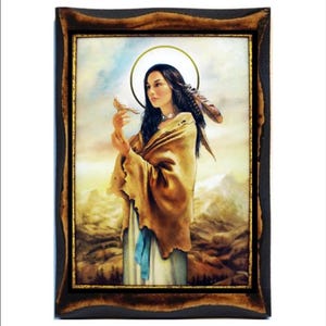 Santa Kateri Tekakwitha Virgen, Penitente, Asceta religiosa y laica -Lily of the Mohawks -Santa Catalina Tekakwitha -Catarina Tekakwitha