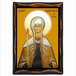 Saint Genevieve patron of Paris  - Genoveffa di Parigi - Santa Genoveffa - Genevieve de Paris - Santa Genoveva - Genoveva von Paris