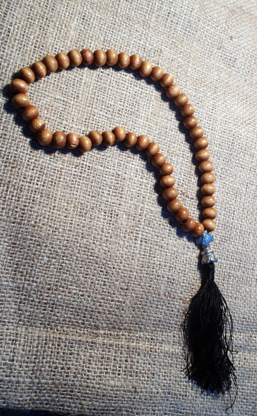 Prayer Rope 48 Knots Olive Wood and Metal Chain-with Holy - Etsy