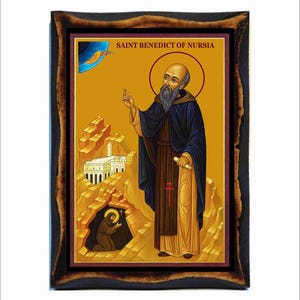 Saint Benedict - Benedict of Nursia - Benedetto da Norcia - San Benedetto - Benoît de Nursie - Benito de Nursia - Benito de Nursia -Benedikt