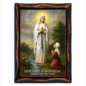 Die Ikone Unserer Lieben Frau von Banneux - eine katholische religiöse Kunst