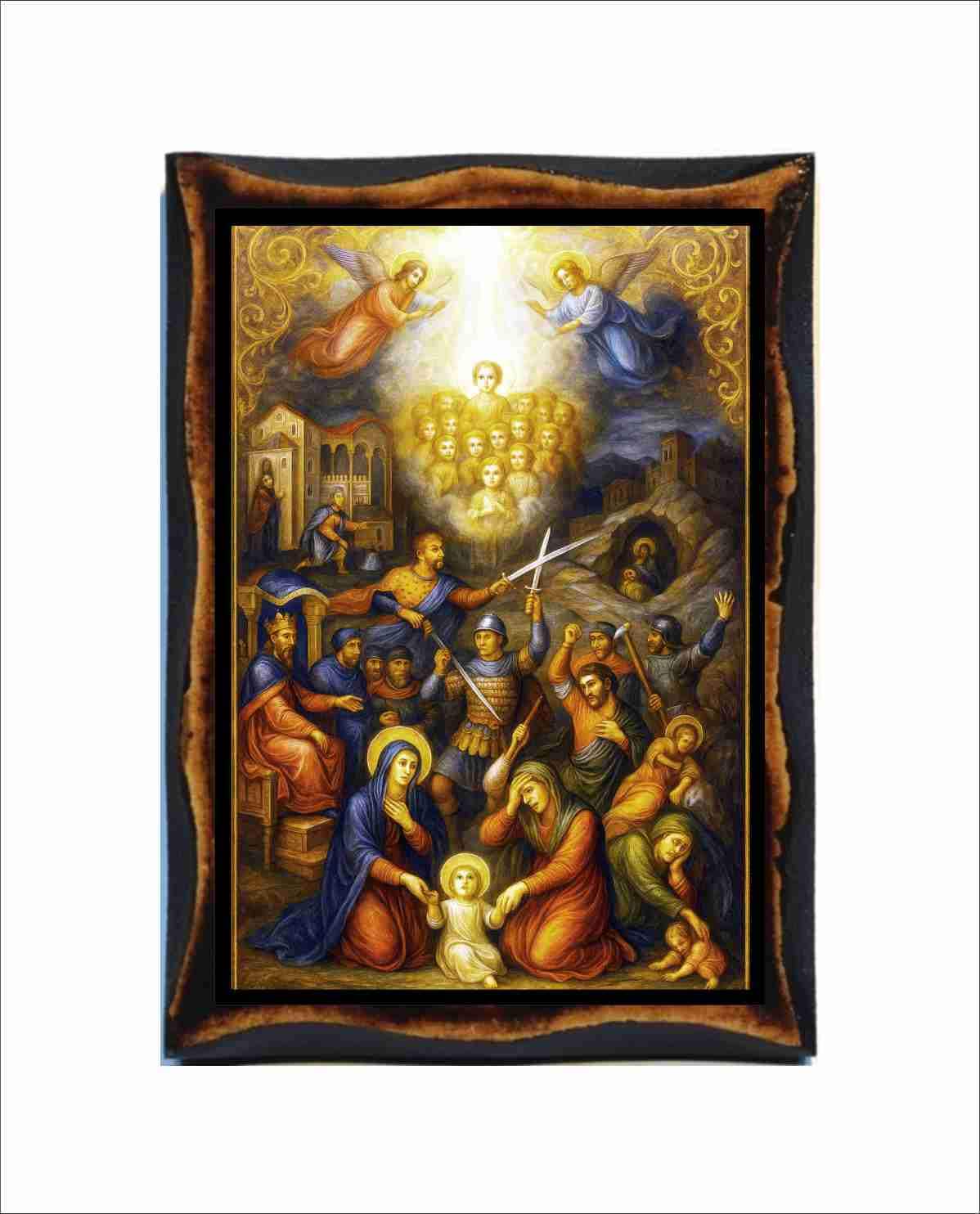 Massacre of the Innocents Icon - Byzantine Art - Catholic Holy Card on ...
