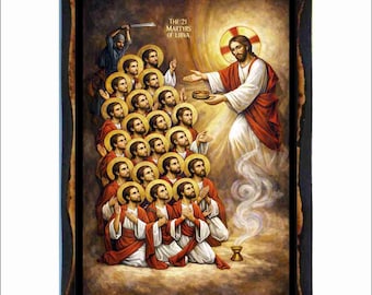 未開封 CVLTE praystation 2 616 CD セット 21 Coptic Christian Martyrs of Libya - Byzantine Art - Holy Card
