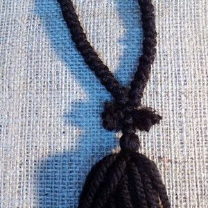 Handmade Wool Prayer Rope – Orthodox Christian Komboskini, 50 Knot Prayer Beads