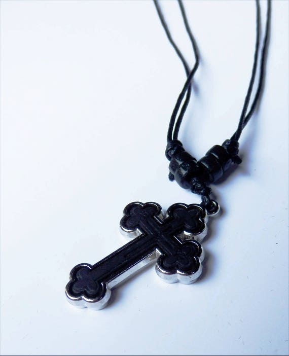 Wooden Neck Cross With Leather Chain-with Holy Anointing Oil - Etsy