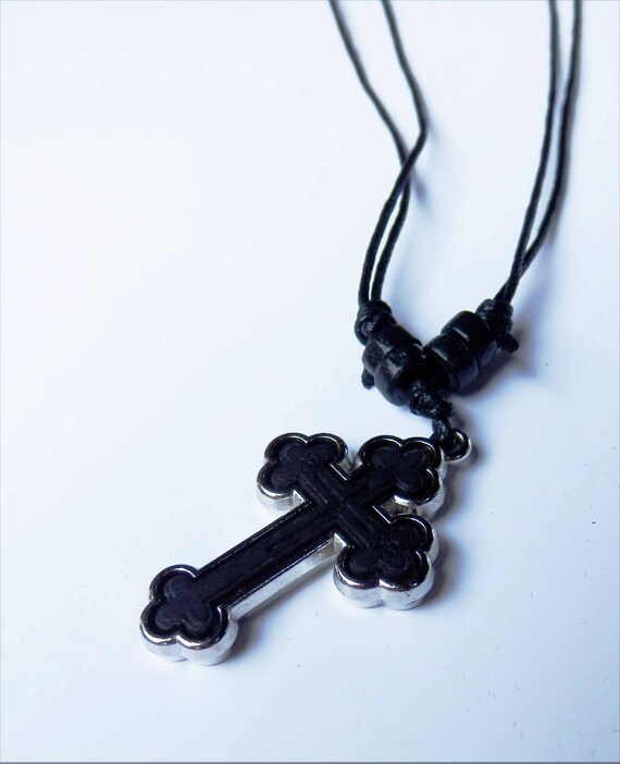 Wooden Neck Cross With Leather Chainwith Holy Anointing Oil Etsy
