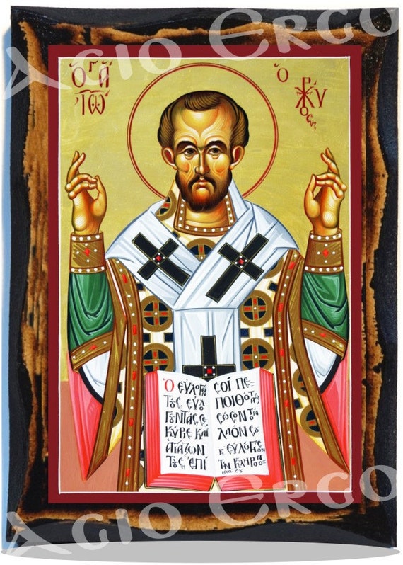 San Juan Crisóstomo Obispo y Doctor de la Iglesia Ortodoxa - Etsy España San Juan Crisóstomo Obispo y Doctor de la Iglesia Ortodoxa - Etsy España