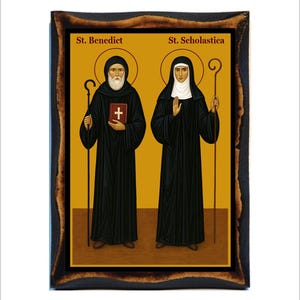 Saint Benedict - Saint Scholastica - Benedict and Scholastica of Nursia -San Benedetto -Santa Scolastica -Saint Benoit -Sainte Scholastique