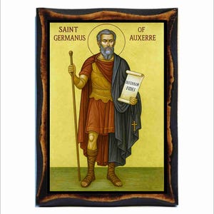 Saint Germanus - Germanus of Auxerre - Germain d'Auxerre - Germano d'Auxerre - Germán de Auxerre - Germano de Auxerre - Germanus von Auxerre