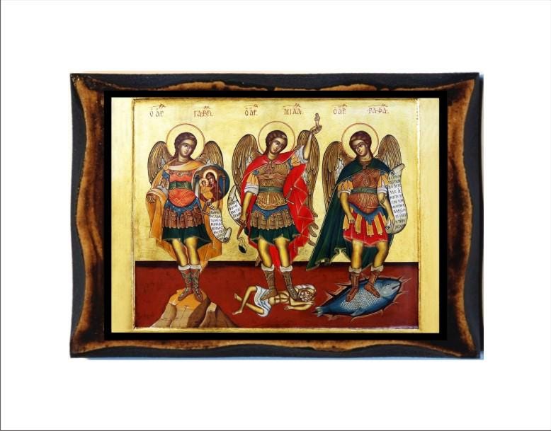 Michael, Gabriel and Raphael Archangels - Arcangeli Gabriele, Raffaele e Michele - Saint Michael - Saint Gabriel - Saint Raphael