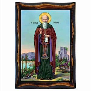 Sabbas the Sanctified - Saint Sabas - Saba Archimandrita - Sabas le Sanctifié - Sabas el Santificado - Sava cel Sfințit - Sabas -Savas -Saba