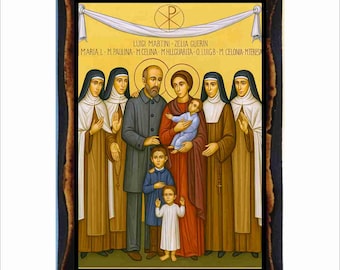 Santa Maria Zelia Guerin Martin family Mother, Franciscan tertiary - Marie-Azélie - Guérin Martin - Saint Zelia Martin - Louis Martin