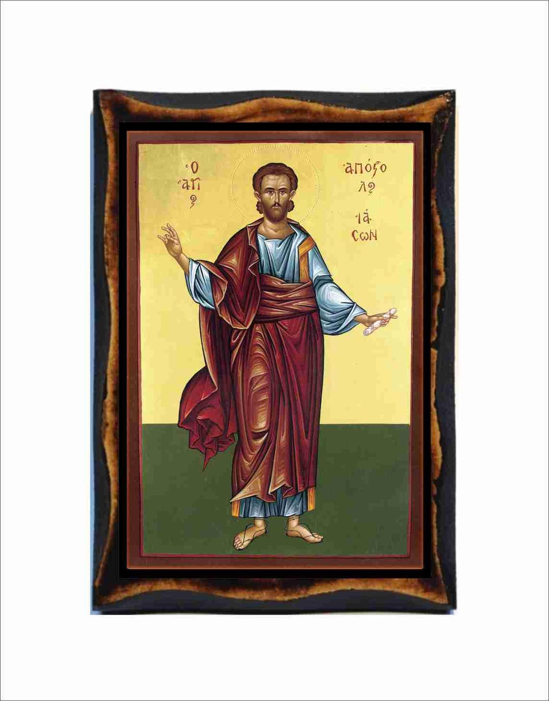 Apostle Jason Icon - Byzantine Art - Orthodox Catholic Holy Card on ...