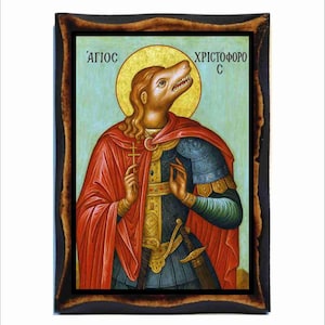 Christopher the dog head - Cynocephaly - Saint Christopher - Christophe Cynocéphalie - San Cristoforo Cinocefalo - Christophorus Kynokephale