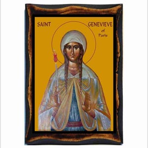 Saint Genevieve patron of Paris - Genoveffa di Parigi - Santa Genoveffa - Genevieve de Paris - Santa Genoveva - Genoveva von Paris