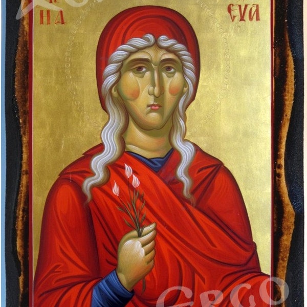 Saint Eve (Eva)  Greek Orthodox Russian Mount Athos Byzantine Christian Catholic Icon