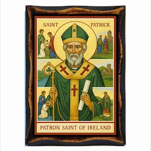 Saint Patrick - San Patrizio - Patrick d&#39;Irlande - Saint Patrice - San Patricio - Sfântul Patriciu - Patrick of Ireland -Patricio de Irlanda