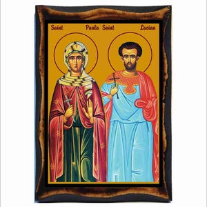 Heilige Lucian und Paula - Märtyrer Lucillian und Paula die Jungfrau - Lucian und Paula - Santi Luciano e Paola - Heilige Lucien et Paula