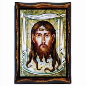 Image of Edessa - Mandylion - Immagine di Edessa - Imagen de Edesa - Mandílio - Abgar-Bild - Kleed van Edessa - Mandílion - Edessabilden