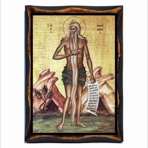 Saint Onuphrius - Nofer the Anchorite -Santo Onofrio -Onuphre le Grand -San Onofre -Onofre do Egito -Onophrios der Grosse -Onufrius de Grote
