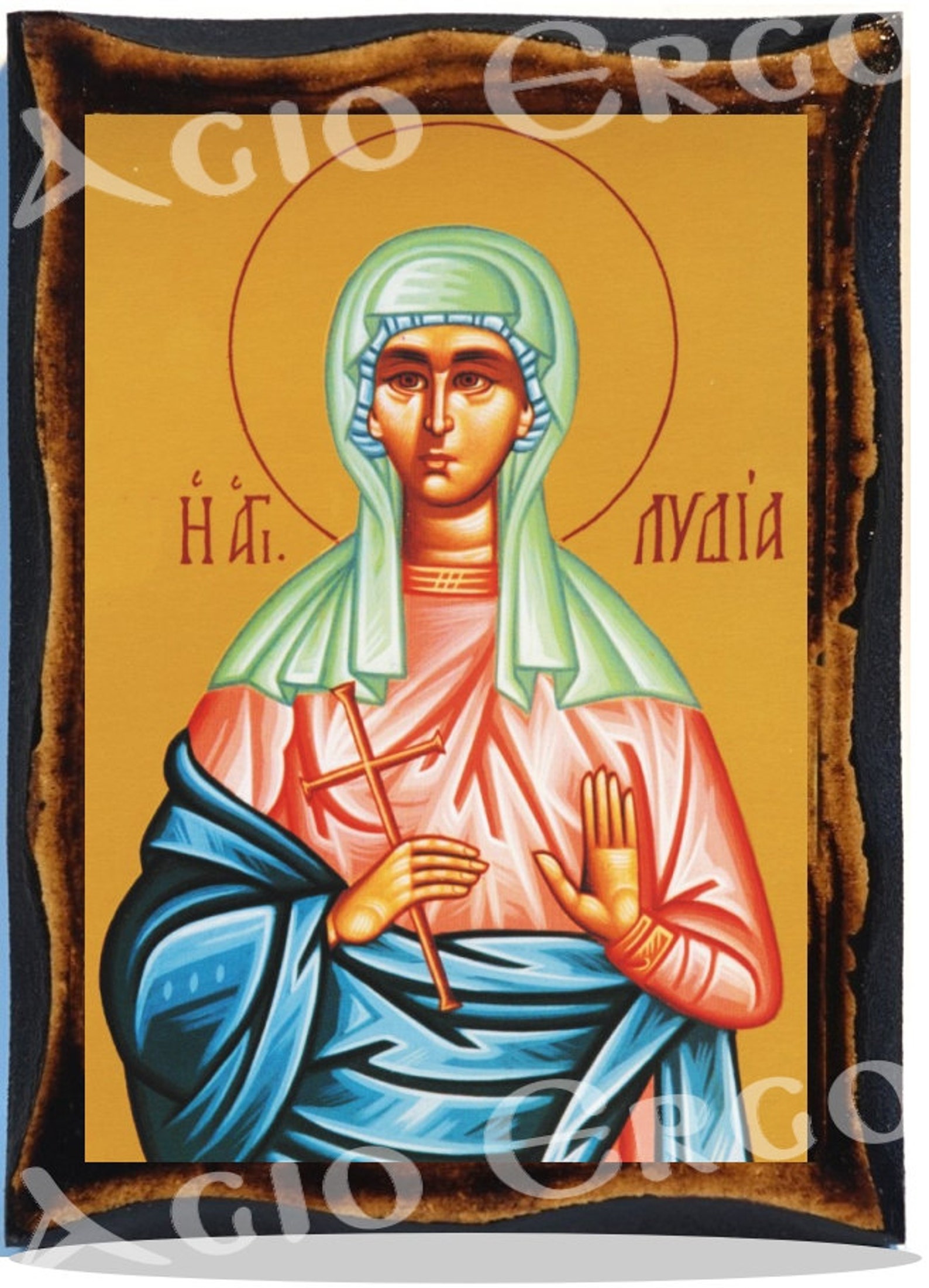 Saint Lydia of Thyatira Greek Orthodox Russian Mount Athos Etsy