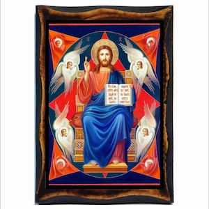 Jesus Enthroned - Christ Enthroned - Jesus Christ on the throne - Cristo in trono - Christus thront - Hristos Intronat - Cristo Entronizado