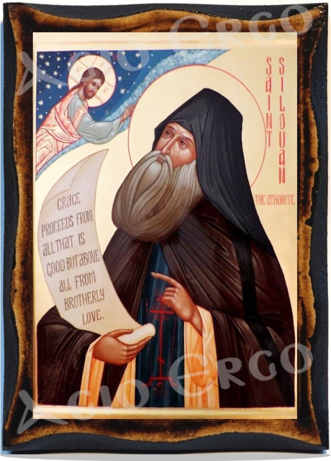 Saint Silouan the Athonite Greek Orthodox Russian Mount Athos Byzantine ...