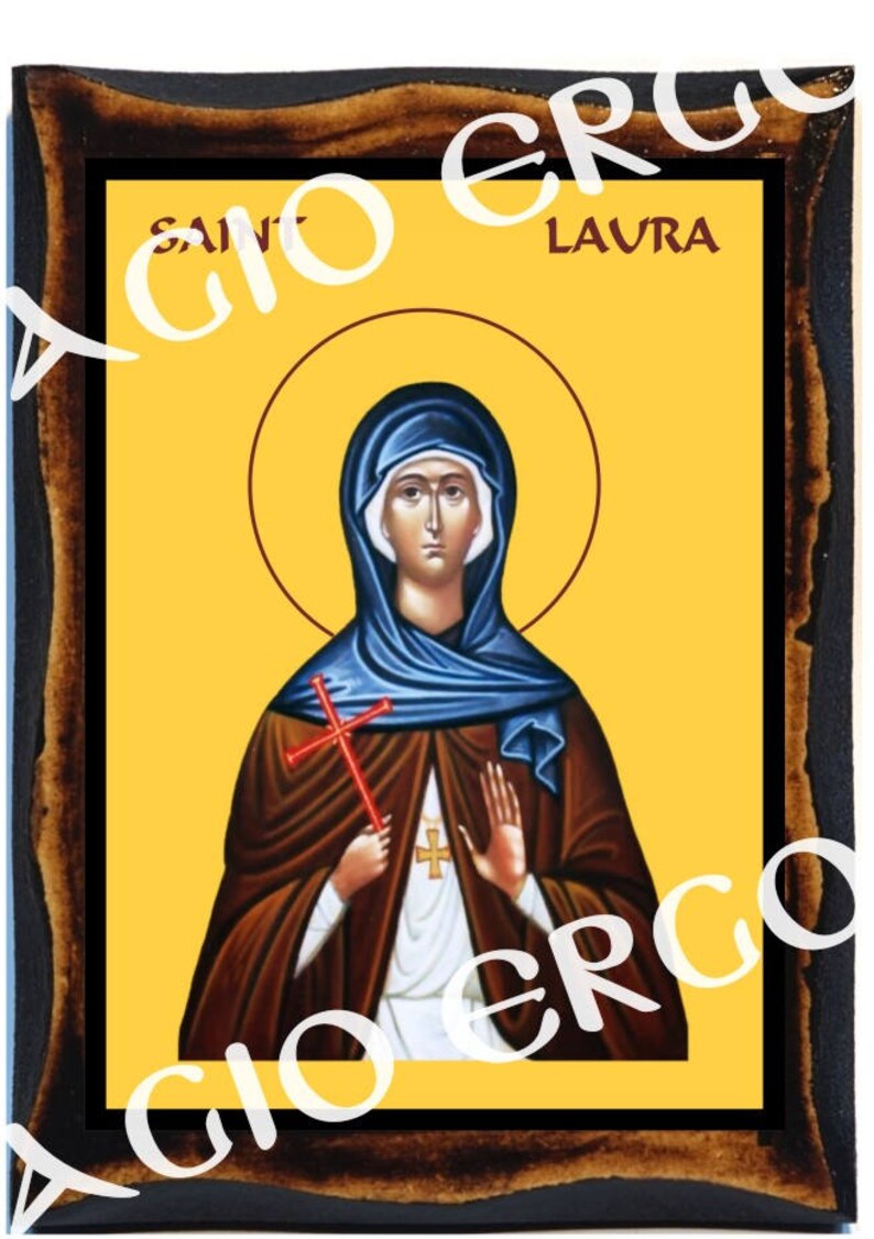 Saint Laura of Constantinople Greek Orthodox Russian Mount Etsy