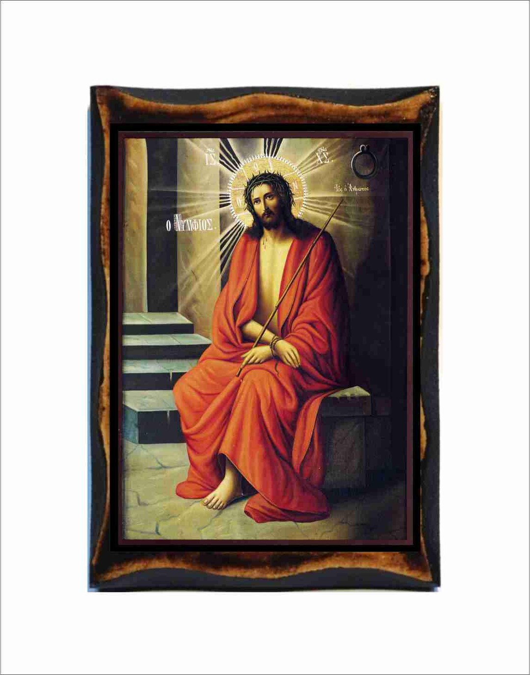 Christ the Bridegroom Icon - Byzantine Art - Catholic Holy Card on ...