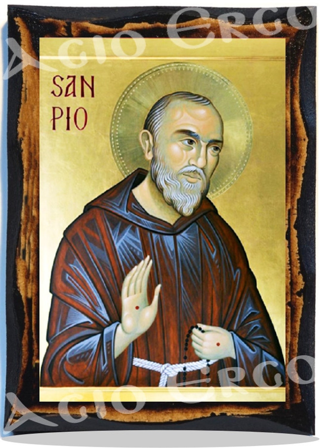 Saint Pio of Pietrelcina Priest, Religious, Mystic, Stigmatist and  Confessor Christian Catholic Icon on Wood - Etsy
