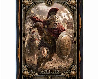 Achilles Greek Hero – Trojan War Warrior Wall Decor